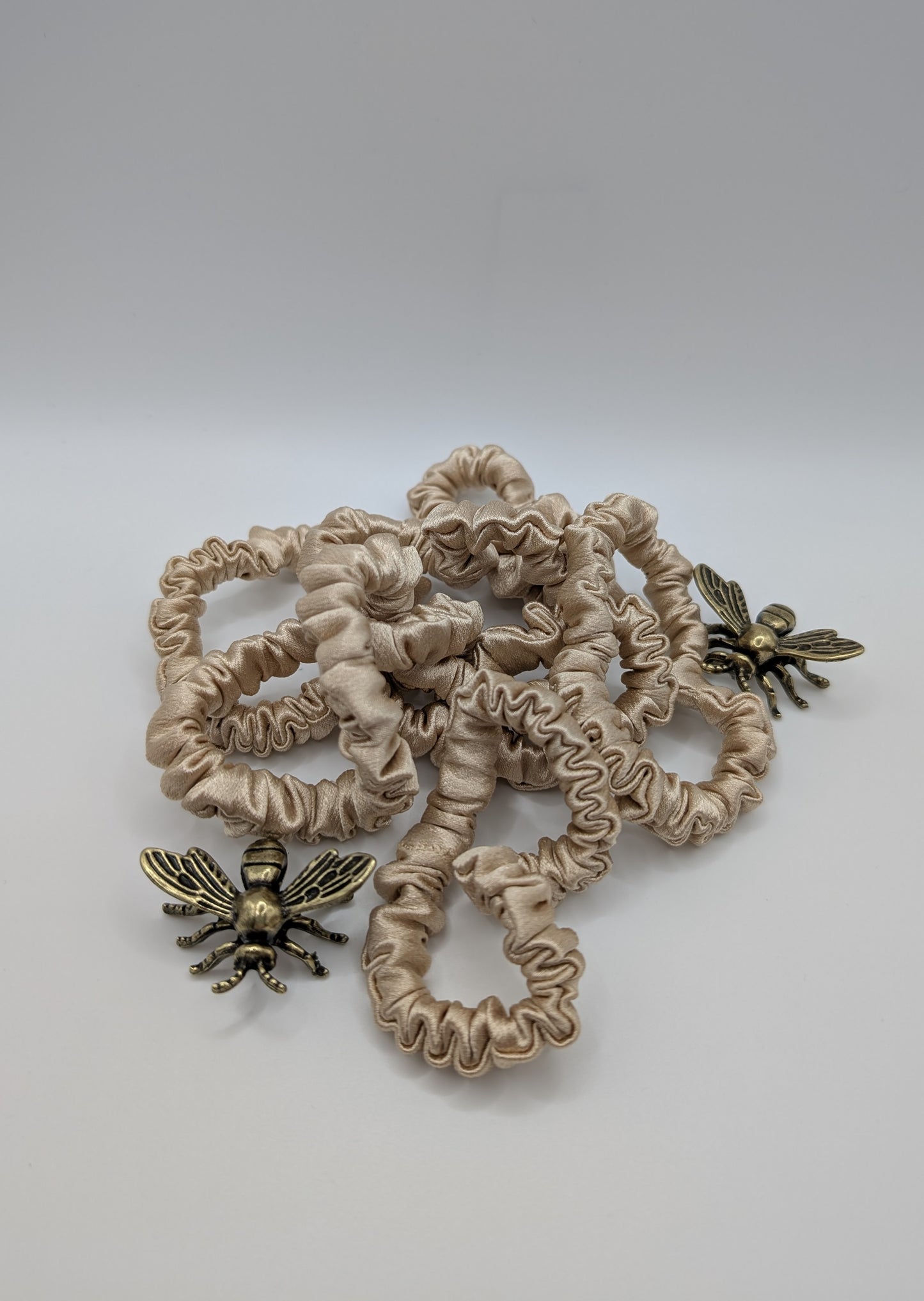 Champagne Slimline Scrunchie