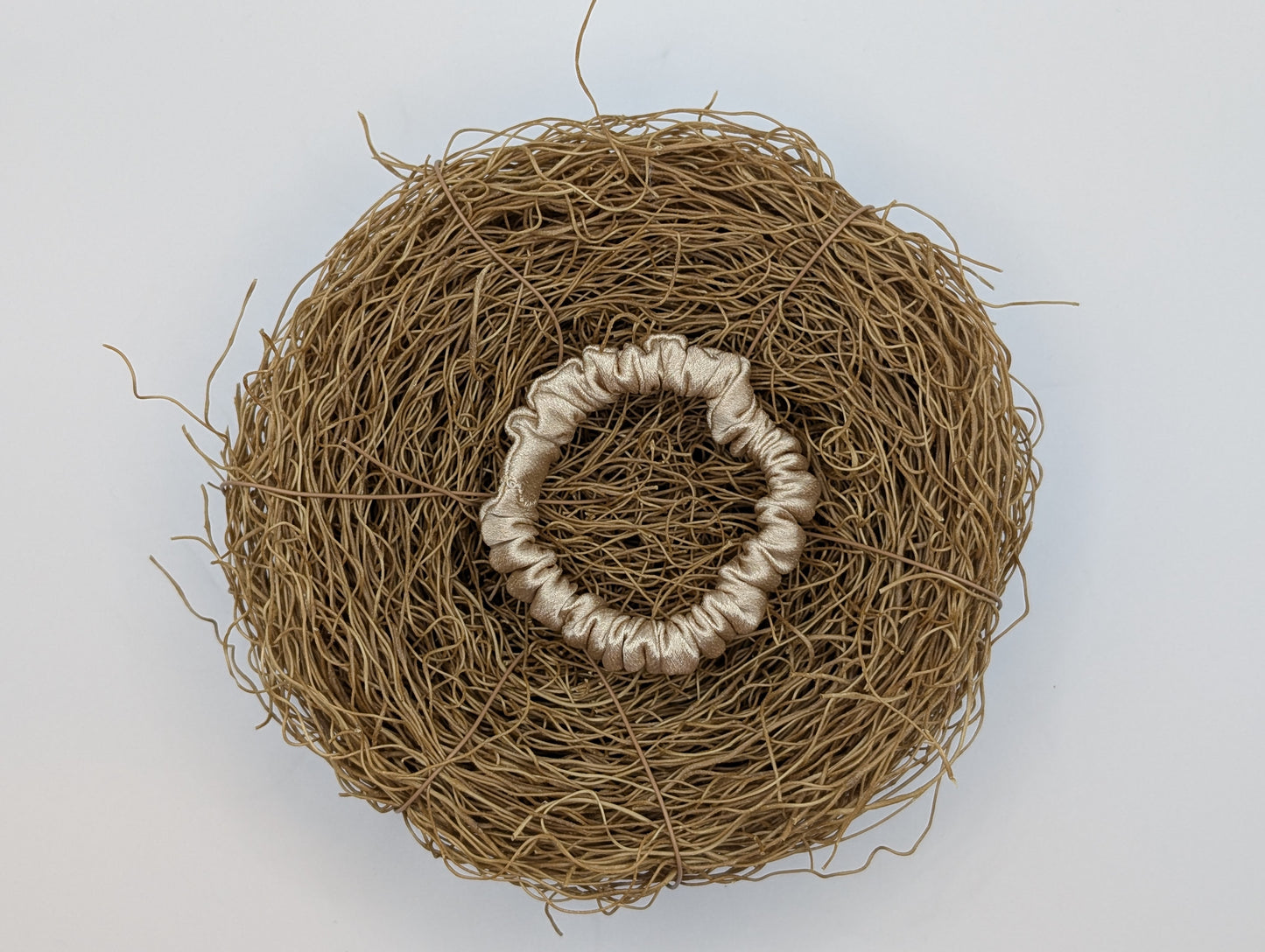 Champagne Slimline Scrunchie